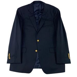 Classic Navy Blazer with Gold Buttons